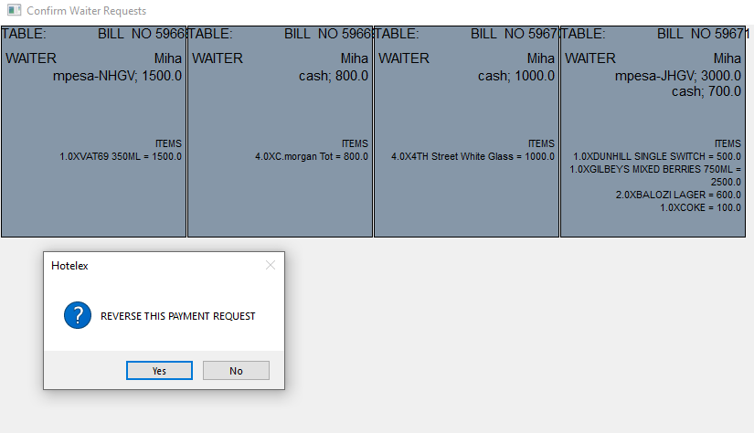 Reversing a forwarded bill