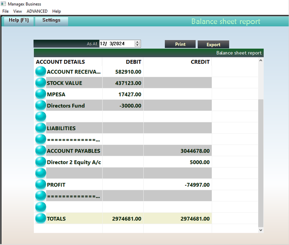 Balance Sheet